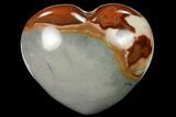 Wide, Polychrome Jasper Heart - Madagascar #167327-1